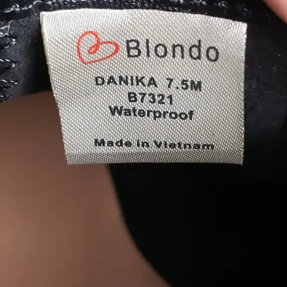 Blondo Danika Boots Womens 7.5M Black Waterproof Chunky Sole Chelseacore - Picture 10 of 12